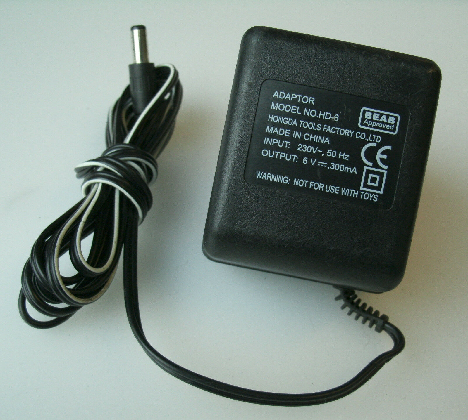 *Brand NEW* 6V 300mA HONGDA TOOLS FACTORY HD-6 AC/DC ADAPTER POWER SUPPLY